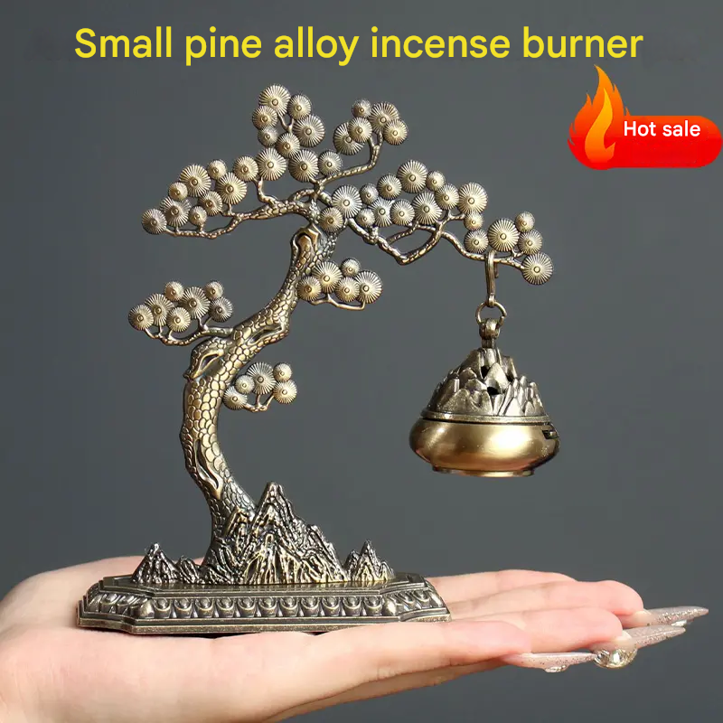 š„š„ćVendita caldaćBruciatore di incenso creativo con ornamenti, bruciatore per aromaterapia, Elk Home