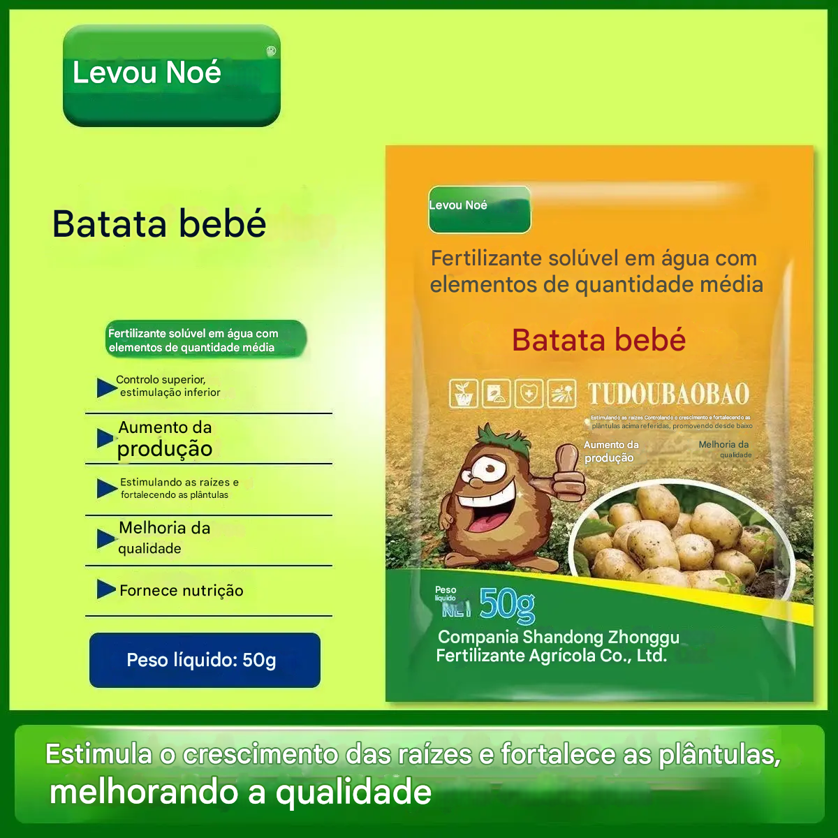 💥Super concentrato💥【5/10/20 sacchetti】"Magic Potato" Fertilizzante fogliare solubile per patate, arachidi, patate dolci, ravanelli, taro e cipolle: stimola le radici e aumenta le rese.