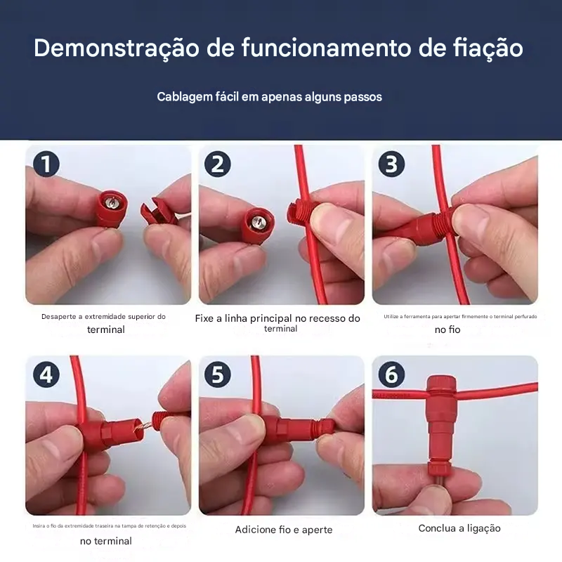 ✨【40 peças】Conector de dedal, tipo T sem tira para downlight