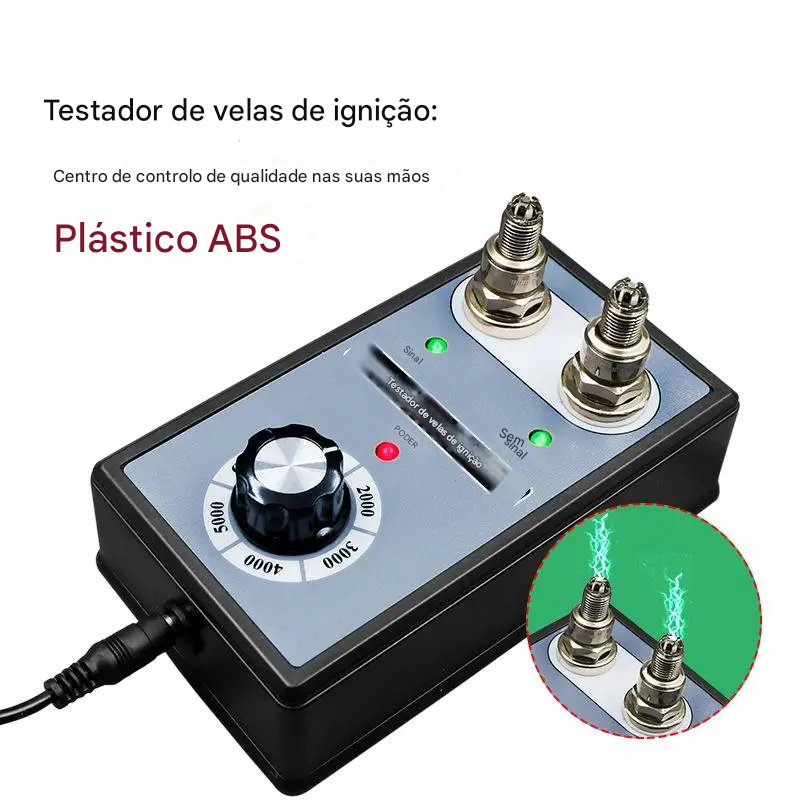 Versão profissional do testador de desempenho de velas de ignição de furo duplo, teste de desempenho de velas de ignição com apenas um clique.