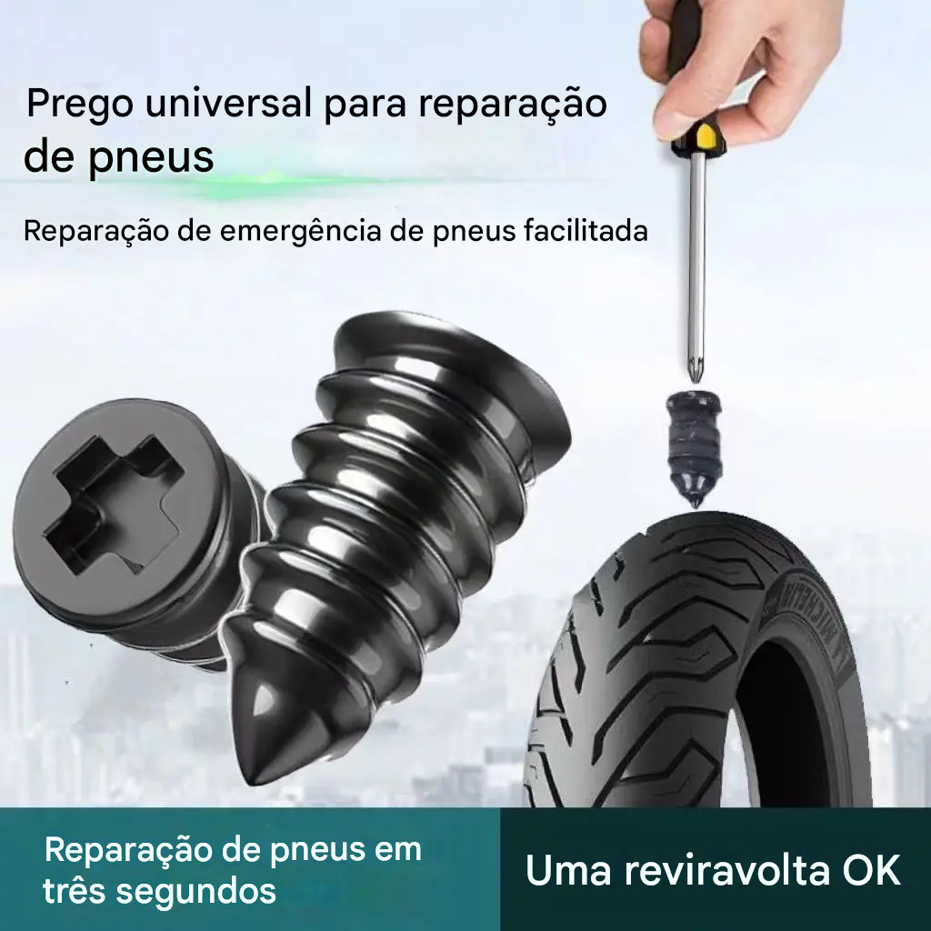 Pregos para reparação de pneus de automóveis e elétricos, pregos tipo cogumelo, pregos para reparação de pneus de motociclos a vácuo, ferramentas de reparação rápida