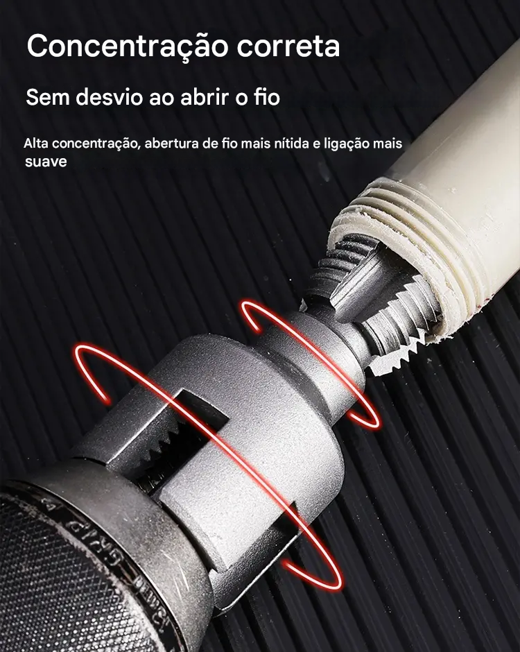 ✔️20mm+25mm🛠️ Novo tipo de broca com abridor de roscas integrado para tubos de água internos e externos (aplicável a PPR, PEPVC)