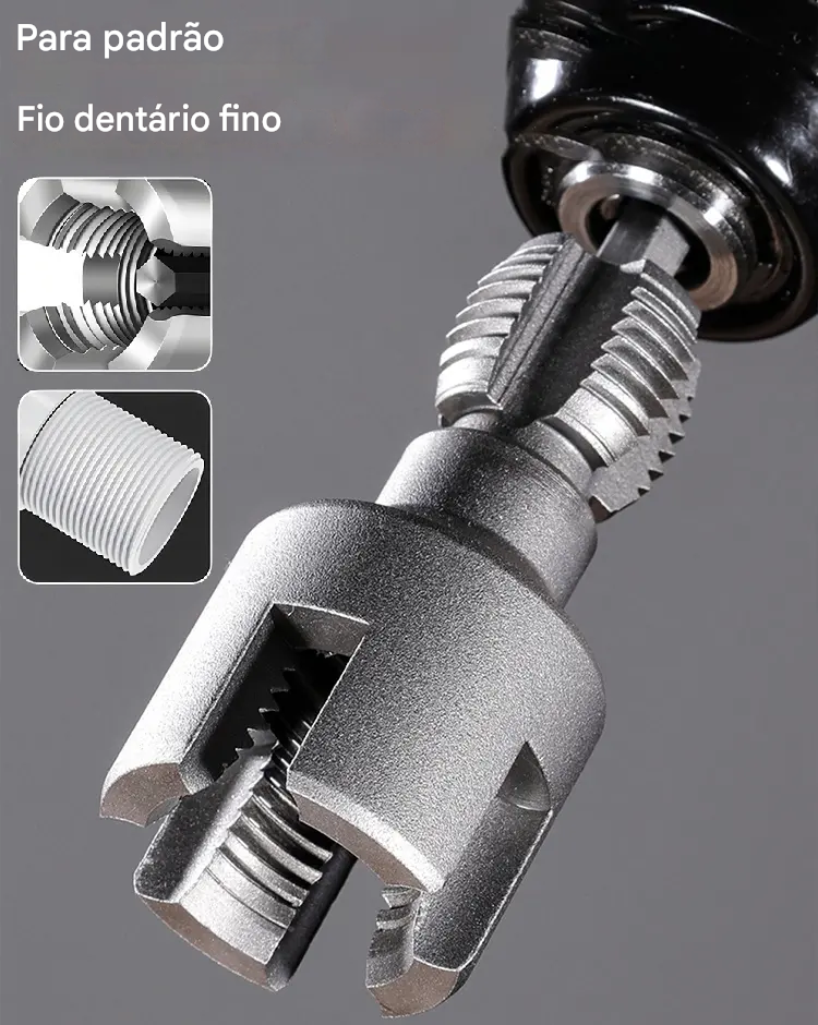 ✔️20mm+25mm🛠️ Novo tipo de broca com abridor de roscas integrado para tubos de água internos e externos (aplicável a PPR, PEPVC)
