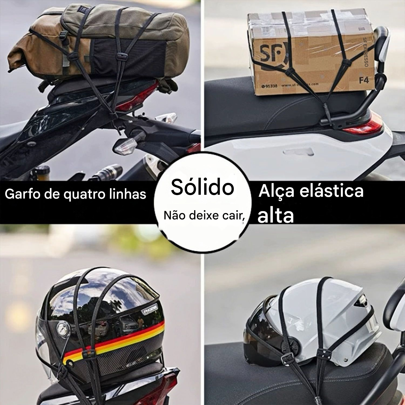 🏍️Cinghia di fissaggio multifunzionale per moto✅Corda elastica rinforzata e resistente all'usura
