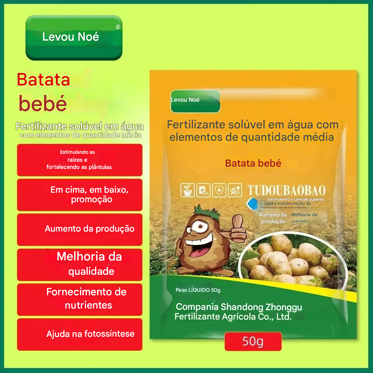 💥Super concentrato💥【5/10/20 sacchetti】"Magic Potato" Fertilizzante fogliare solubile per patate, arachidi, patate dolci, ravanelli, taro e cipolle: stimola le radici e aumenta le rese.