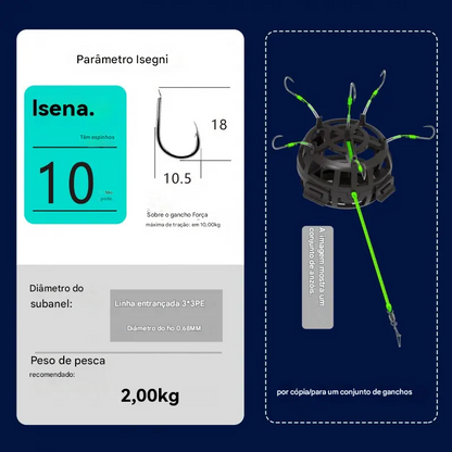 🔥🎣Nuovo amo da pesca sportiva per esterni con fondo esplosivo inverso