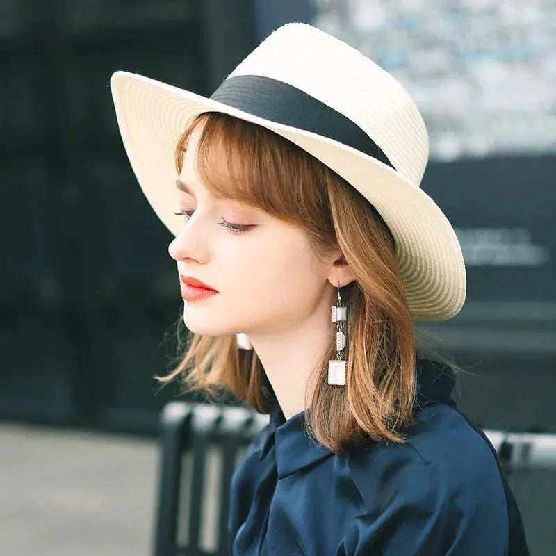 🌿 【56-58 cm】Cappello di palma intrecciato a mano dall'Ecuador.