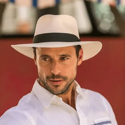 🌿 【56-58 cm】Cappello di palma intrecciato a mano dall'Ecuador.
