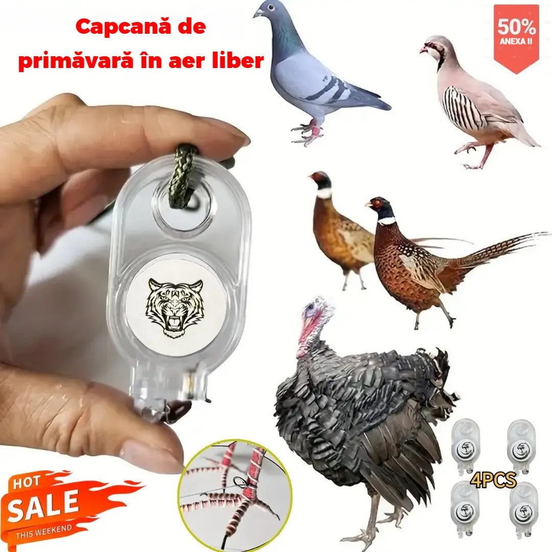 🐓🐦4/8 pezzi [1 set di 4 modelli diversi] Trappola a molla per esterni, trappola autobloccante ad alta sensibilità