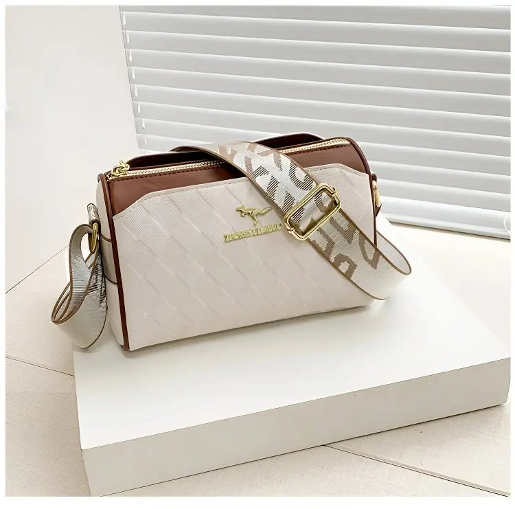 👜👜Nova mala de ombro feminina em pele genuína, grande capacidade e mais prática