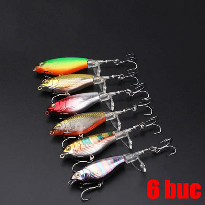 🐟🎣【6/12/18 pezzi】Esca con elica a trattore bionica per pesciolini