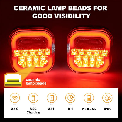 🚦 Luzes LED para reboque de automóveis