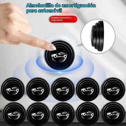 【Conjunto de 20/40/80 peças】Palhetas amortecedoras universais para portas de automóveis, almofadas elásticas de silicone anti-colisão.