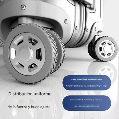 🛒Capa de borracha para roda de bagagem