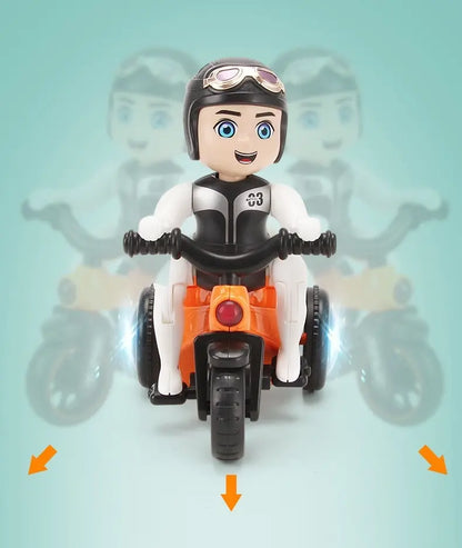 ✨🌈Bike da stunt automatico a 360 gradi con luci danzanti 4D
