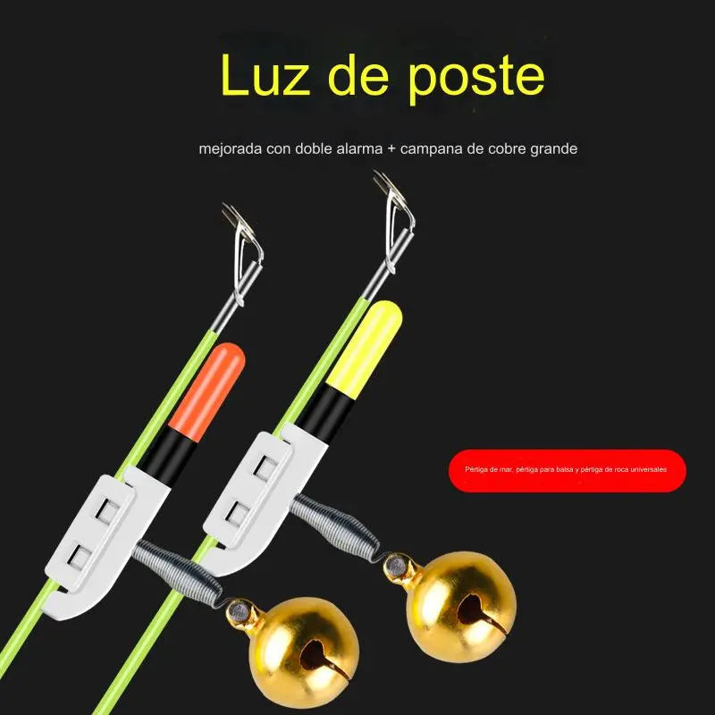 🎣【5 peças/10 peças】🎣Luz de cana de pesca LED com sino e campainha