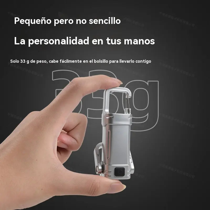 【Compre 2 e Leve 2 Grátis】🔥Ótima Oferta🔥Mini Lanterna de Porta-Chaves Super Brilhante e à Prova de Água com Saída de 1200lm