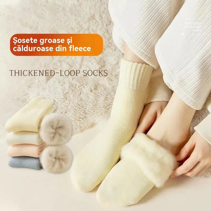 🔥【Compre 6 e leve 6 grátis】🧦Meias grossas de lã quente para o inverno, meias super grossas, quentes e elásticas, tamanho 35-42