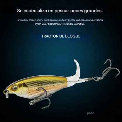 🐟🎣【6/12/18 pezzi】Esca con elica a trattore bionica per pesciolini