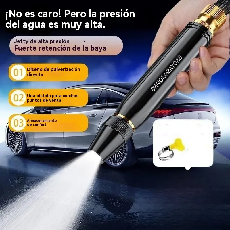 💧🚗Novo bocal de lavagem de alta pressão para automóveis, universal para regar flores, lavar automóveis e limpar pavimentos.