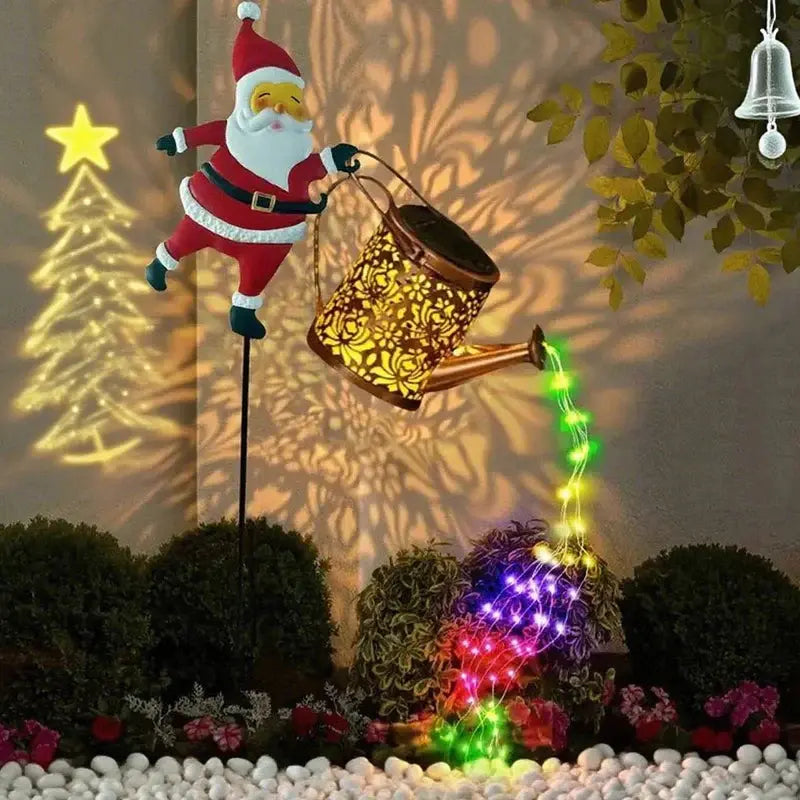 📢📢60% DESCONTO! 🎅Luminária Solar de Jardim do Pai Natal✨