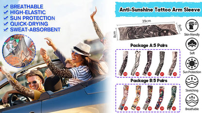 🏍️💥【Embalagem com 12】😎Proteção solar para tatuagem e braço