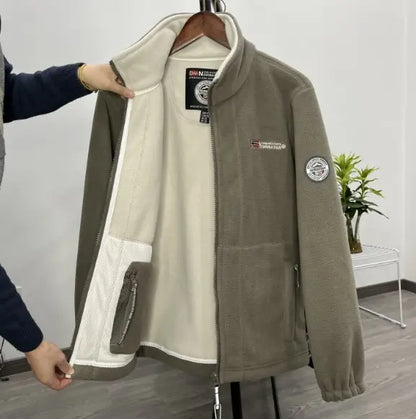 【30% DESCONTO】【XS-3XL】Casaco de lã grossa e veludo para homem, tamanho grande, quente e casual para o outono e inverno