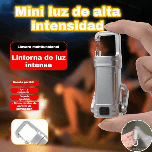【Compre 2 e Leve 2 Grátis】🔥Ótima Oferta🔥Mini Lanterna de Porta-Chaves Super Brilhante e à Prova de Água com Saída de 1200lm