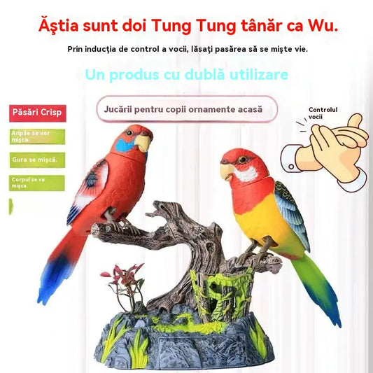 🔥【SCONTO DEL 39%】Decorazioni per uccelli a controllo vocale