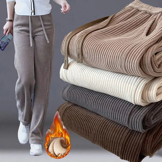 🔥【Secondo pezzo a metà prezzo】👖Pantaloni larghi in velluto casual di nuovo stile, molto comodi da indossare.