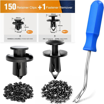 🔥🔥【Conjunto de 150 peças + Alicate】🧰🛠️ Conjunto de fivelas de plástico para parafusos de expansão automóvel