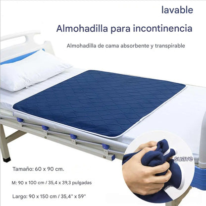 🛌Absorvente para fraldas geriátricas lavável de quatro camadas e respirável