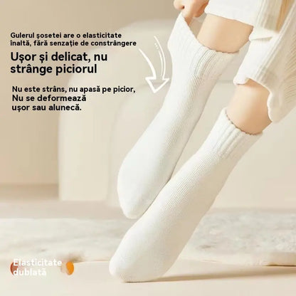 🔥【Compre 6 e leve 6 grátis】🧦Meias grossas de lã quente para o inverno, meias super grossas, quentes e elásticas, tamanho 35-42
