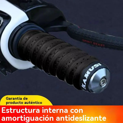 💯Fita de silicone macio antiderrapante para guiador de moto/bicicleta
