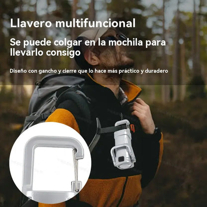 【Compre 2 e Leve 2 Grátis】🔥Ótima Oferta🔥Mini Lanterna de Porta-Chaves Super Brilhante e à Prova de Água com Saída de 1200lm