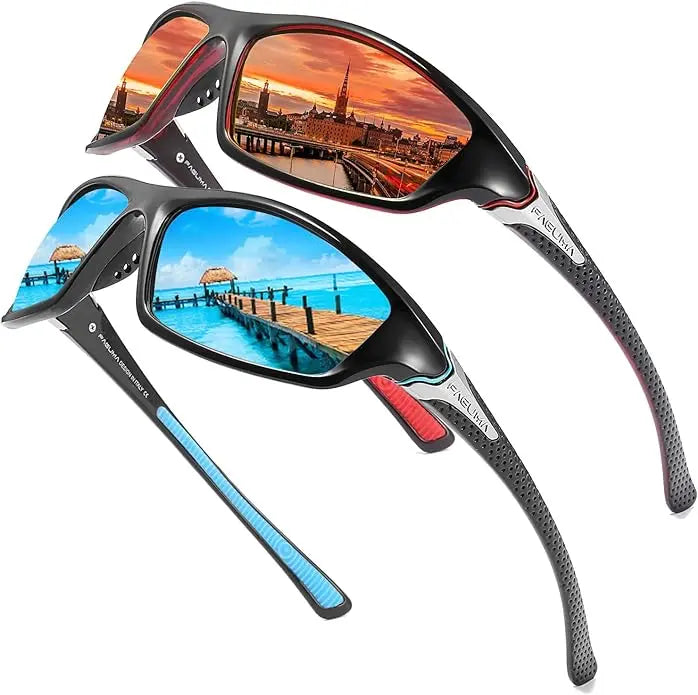 👓【Acquista 1 e ricevi 1 gratis】 Nuovi occhiali da sole polarizzati per la pesca e l'equitazione all'aperto, occhiali da sole protettivi che cambiano colore