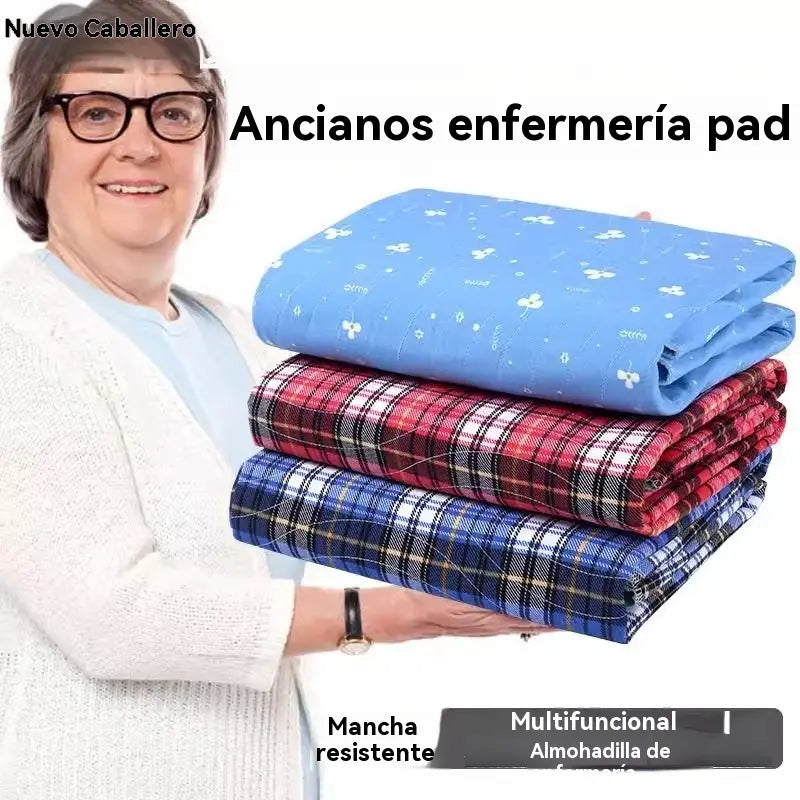 🛌Absorvente para fraldas geriátricas lavável de quatro camadas e respirável