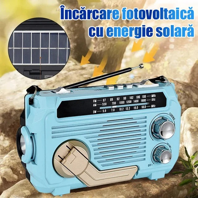 🏕️Lanterna de rádio AM portátil e multifunções