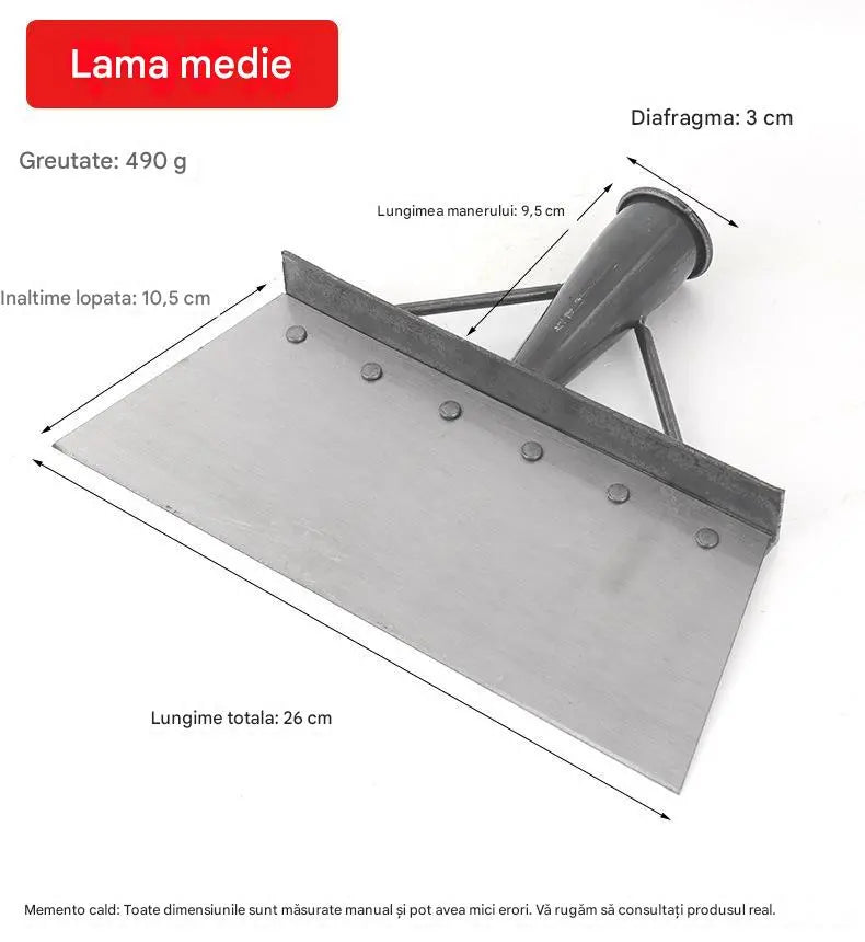 🐖🐏🐓A pá de aço manganês para limpeza de estrume é ideal para jardinagem, ajudando a remover ervas daninhas e fertilizantes.