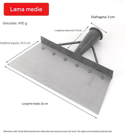 🐖🐏🐓A pá de aço manganês para limpeza de estrume é ideal para jardinagem, ajudando a remover ervas daninhas e fertilizantes.