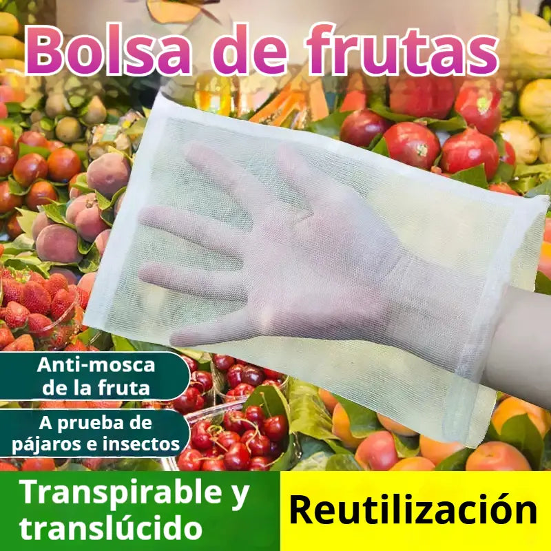 【50 peças】Rede contra insetos para moscas da fruta, rede de proteção para árvores e pássaros, sacos de rede para jardim para proteger flores, plantas, frutas e legumes
