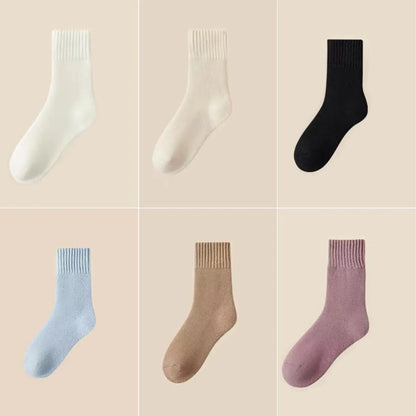 🔥【Compre 6 e leve 6 grátis】🧦Meias grossas de lã quente para o inverno, meias super grossas, quentes e elásticas, tamanho 35-42