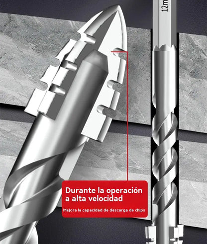 🥇【3+4+5+6+8+10+12+14+16mm】Broca excêntrica de aço tungsténio superduro de sétima geração com bordo serrilhado