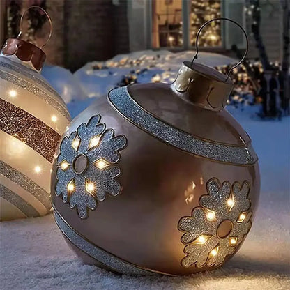 🎃🎅【Compre um e leve outro grátis】👻🎄 Bola Decorativa Insuflável em PVC para Uso Exterior – Perfeita para o Halloween e o Natal