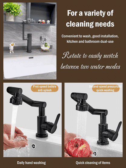 💦Torneira universal ajustável para lavatório, rotação de 1080°.