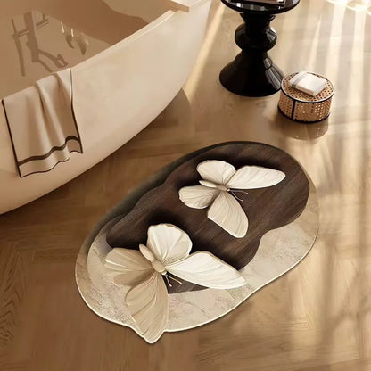 🔥2 pezzi💕Tappetino assorbente e antiscivolo con motivo 3D realistico