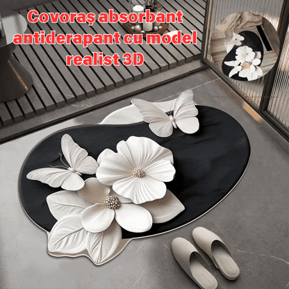 🔥2 pezzi💕Tappetino assorbente e antiscivolo con motivo 3D realistico