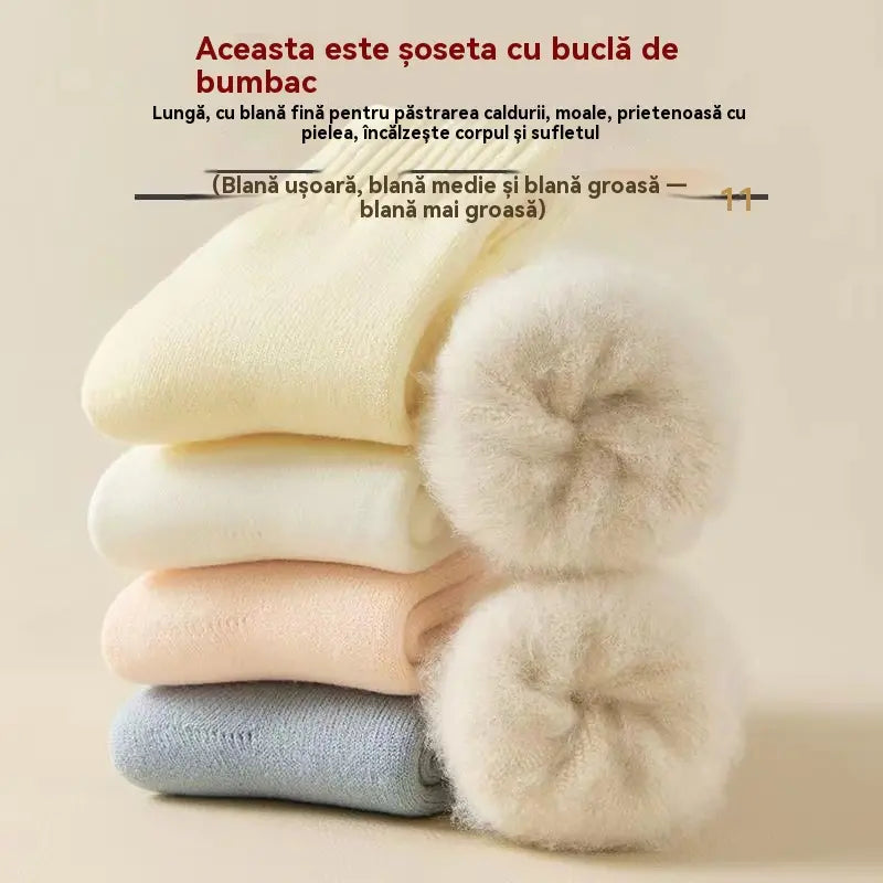 🔥【Compre 6 e leve 6 grátis】🧦Meias grossas de lã quente para o inverno, meias super grossas, quentes e elásticas, tamanho 35-42