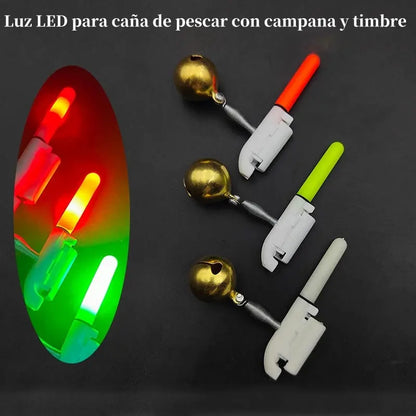 🎣【5 peças/10 peças】🎣Luz de cana de pesca LED com sino e campainha