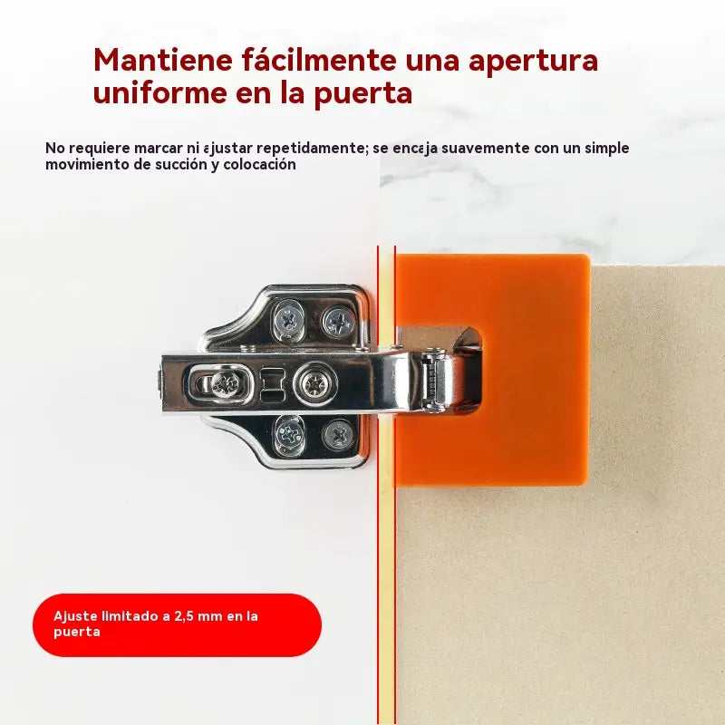 【Compre 2 e leve 2 grátis】Posicionador auxiliar de instalação rápida de dobradiças; uma ferramenta essencial para a instalação de portas e armários.